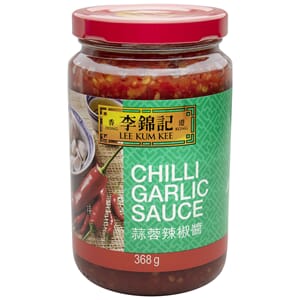 LKK Chili Garlic Sauce, 12 x 368 g
