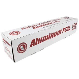 Alum.Folie Kebab 45cmx100mx20mic, 168stk.pall