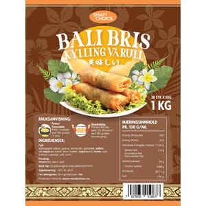 DF Bali Bris Vårrull m/ kylling , SC, 50g x 20 stk./ 10