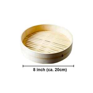 BB Bamboo steamer 8"" 20 cm lokk nr.9880