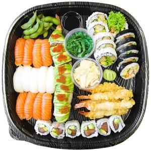 SushiboxKU-25/P48 40-50 biter 100stk m/lokk