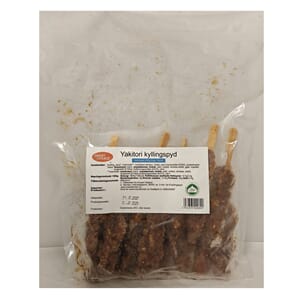 Kyllingspyd Yakitori m/soyasaus 15stk á 30g/12