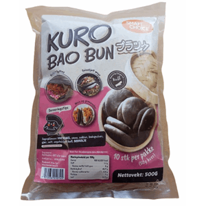 DS Smiling bread / Steam Bun "Black" 50g, SC, 10stk x 10