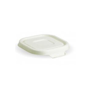 Lokk til Bagasse, 280ml/480ml/630ml, Square,  600stk