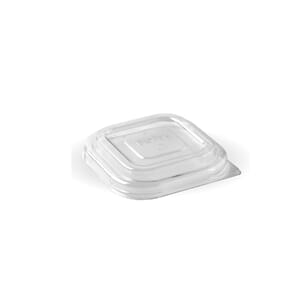 Lokk til Bagasse, 280ml/480ml/630ml, Square, PET, 600stk
