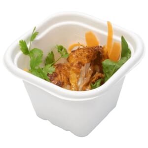 Bagasse, 630ml, Square,  600stk**lokk nr 25690/25691