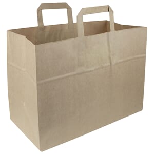 Papir Bærepose brun 35x17x25cm