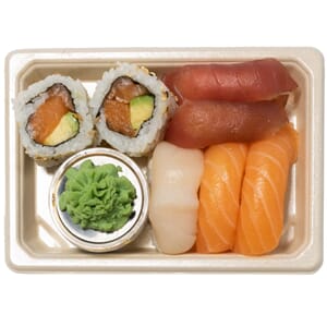 Bagasse, Sushi Box, FET-0.8, FILM, 800 stk, lokk nr. 1311