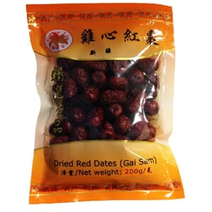 Dried Red Dates, GL Xinjiang Gai Sam Dates, 200g / 30