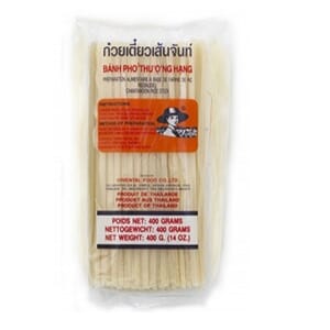 Rice stick Thai  3mm, Straight, 30x400g(Banh Pho, Farmer)